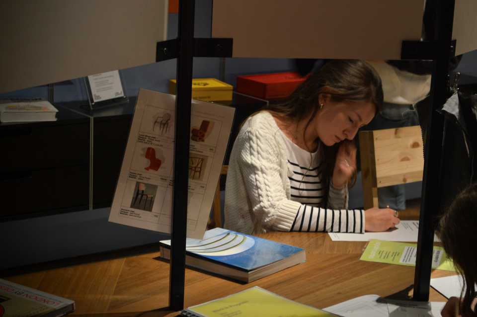 Jude drawing pensively