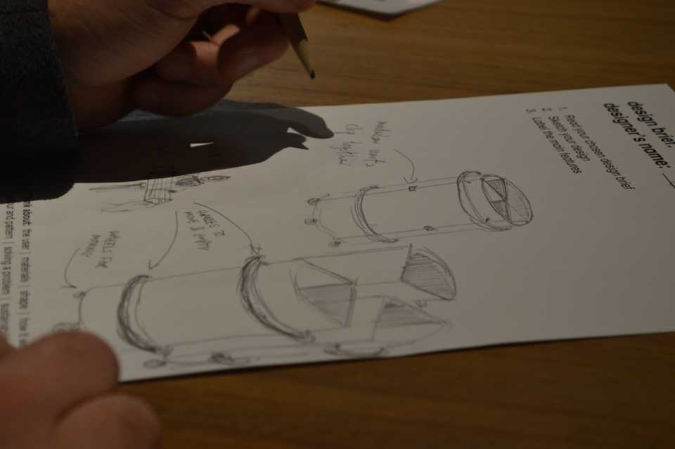 Aidan's design for the recycling bin